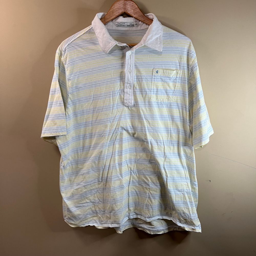 Criquet Striped Polo Shirt - Mens 2XL